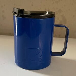 RTIC 12 oz. Blue Travel Mug with Handle and Flip Lid